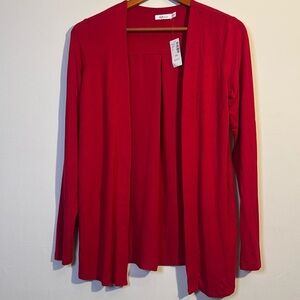 REITMANS RED OPEN FRONT CARDIGAN SIZE XXS NWT